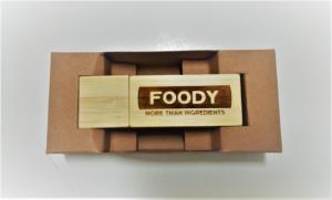 Bambusové USB kľúče pre spoločnosť FOODY z Petržalky
