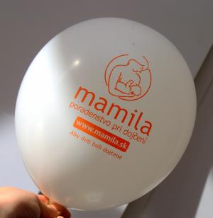 Nafukovací balónik s logom Mamila