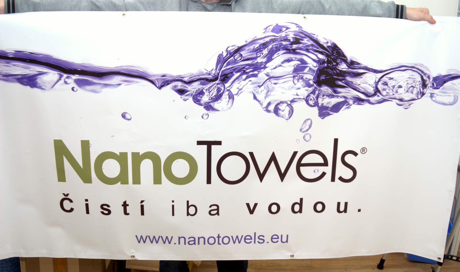 Tlač plachty pre NanoTowels