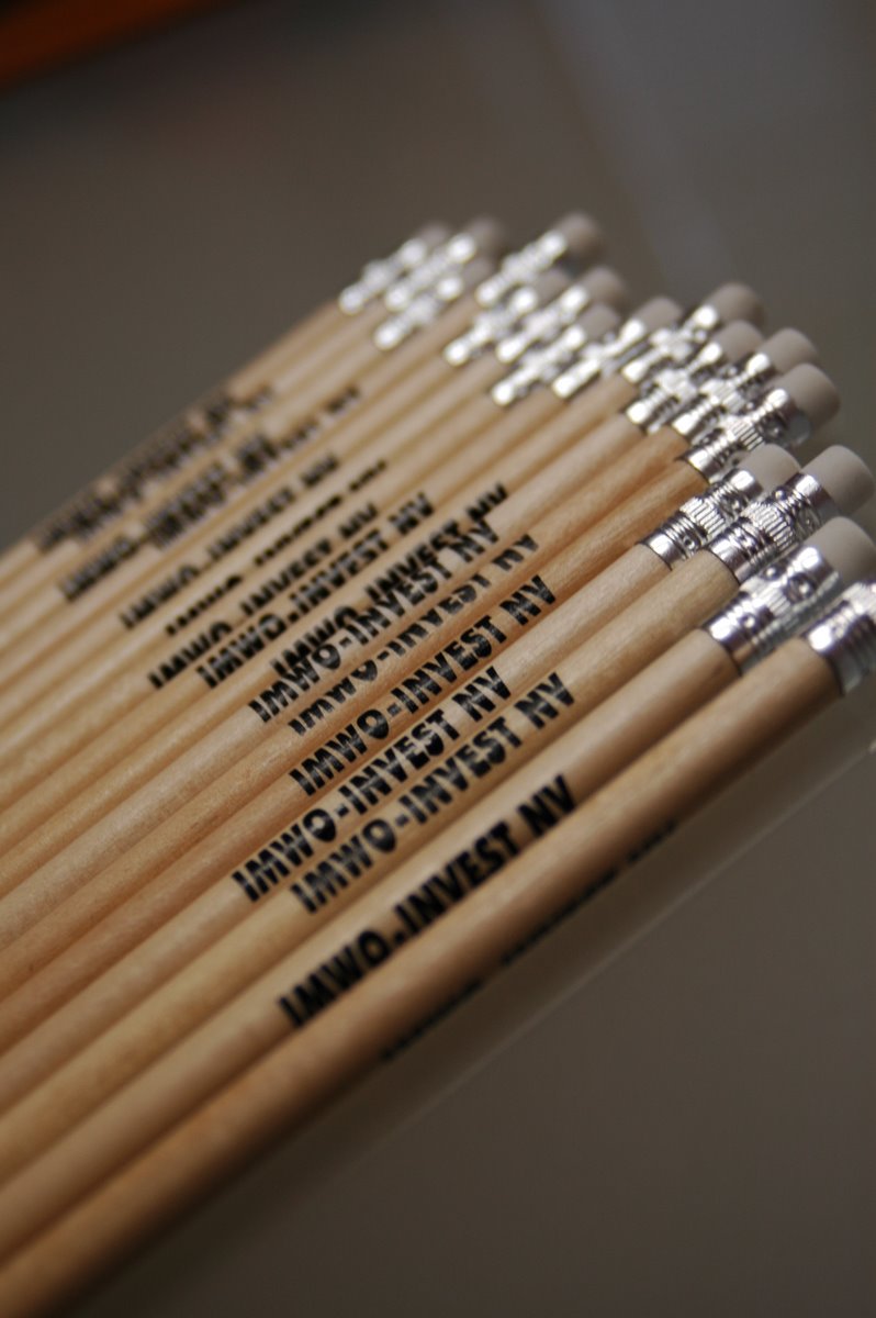 Potlačené ceruzky s nápisom