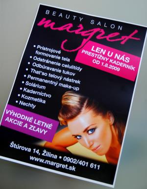 Plnofarebný plagát A3 Salón Margret
