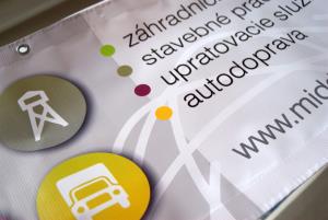 Detail potlače na banner