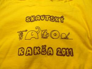 Tričko na skautský tábor Rakša