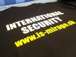 Tričko pre SBS s veľkým nápisom Security