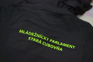 Unisexové tričká pre Mládežnícky parlament