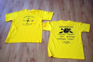 Žlté tričká na splav Hrona