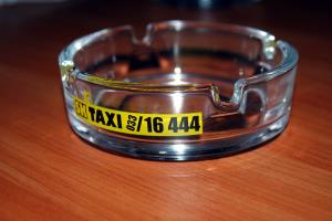 Popolníky zo skla SK Taxi