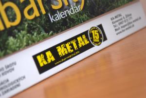 Detail na potlač kalendára