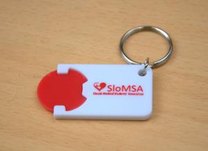 Dvojfarebné kľúčenky SloMSA Bratislava