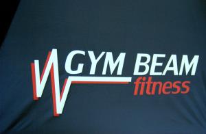 Detail potlače fitnesscentra Gym Beam Bytča