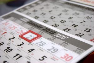 Firemný trojmesačný kalendár pre firmu Tubes