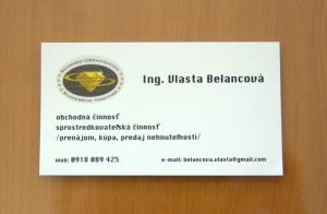 Reklamné vizitky Schwarz-organisation Belancová