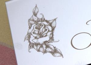 Detail potlače nádhernej ruže