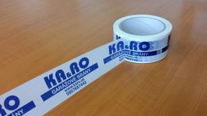 Baliace reklamné pásky s potlačou pre firmu KARO
