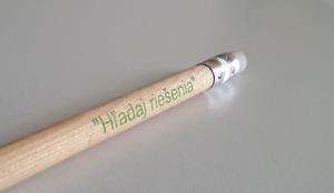 Drevená ceruzka s gumou