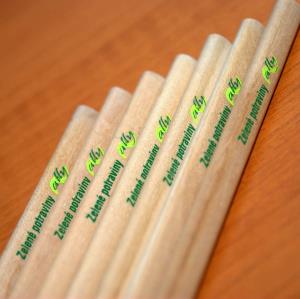 Drevené ceruzky pre Zelené potraviny ALLY Liptovský Mikuláš