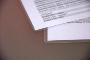 Cenníky sú zalaminované, aby boli chránené pred poškodením