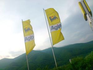 Outdoorové vlajky pre Agip Slovensko