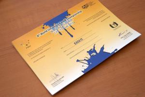 Diplom za účasť na Karate súťaži v Bratislave