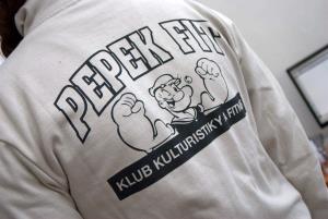 Detail potlače na kvalitnej mikine