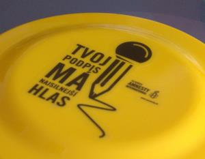 Plastové frisbee Amnesty International Bratislava