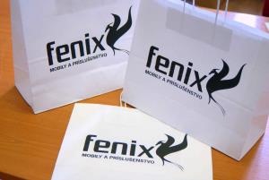 Biela papierová taška pre Mobily a príslušenstvo FENIX
