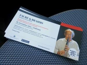 Pozvánka na komorné koncerty FAURÉ BRAHMS