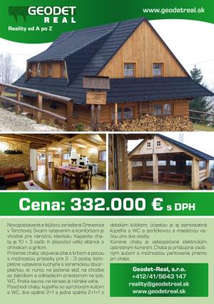 Letáčik s ponukou novostavby pre firmu Geodet Real Žilina