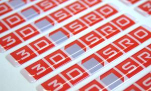 Živicová samolepka pre firmu 3D s.r.o. Bratislava