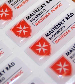 Živicové samolepky pre Maltézsky rád Slovensko Bratislava