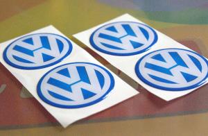 Živicové nálepky pre predajňu automobilov značky Volkswagen Bratislava