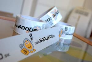 Samolepiace pásky pre firmu BONUSKO Dubnica nad Váhom