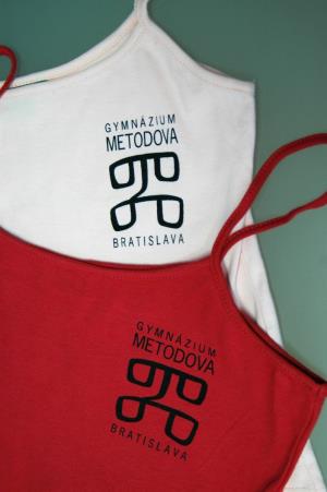 Dámske bavlnené tielka pre Gymnázium Metodova