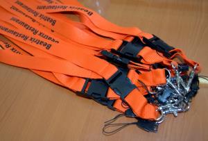 Polyesterový lanyard s potlačou pre reštauráciu BEATRIX Veľký Meder