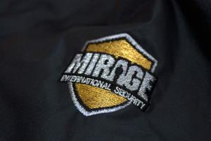 Pracovné vesty s farebnou výšivkou MIRAGE INTERNATIONAL SECURITY Žilina
