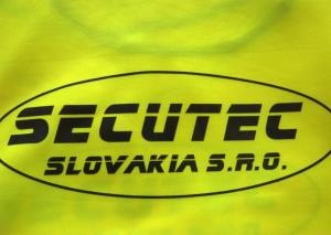 Reflexné vesty s jednofarebnou potlačou SECUTEC Kalná nad Hronom