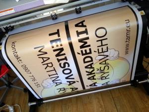 Návrh a tlač reklamného banneru pre Tenisovú akadémiu z Prievidze