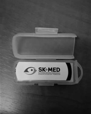 USB flash disk v krabičke pre SK+MED Bratislava
