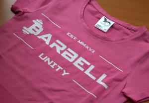 Dámske tričko na cvičenie pre fitnesscentrum BARBELL Topoľčany