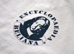 Ukážka potlače loga Encyklopedického ústavu