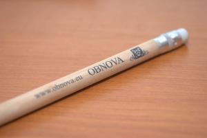 Drevená ceruzka s gumou OBNOVA.eu Banská Štiavnica