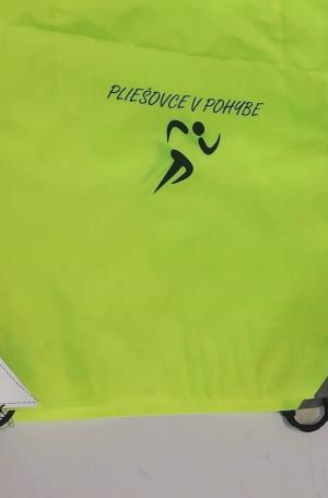 Ukážka vaku s potlačou pre obec Pliešovce