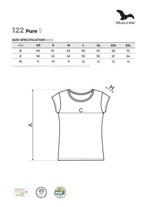 Veľkostná tabuľka tričko Malfini Pure 122