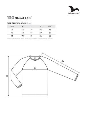 Veľkostná tabuľka tričko Malfini Street LS 130