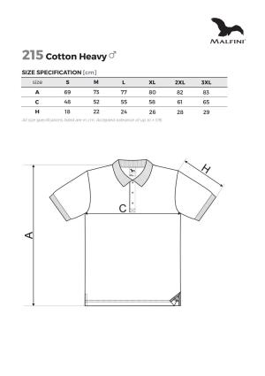 Veľkostná tabuľka polokošeľa Malfini Cotton Heavy 215