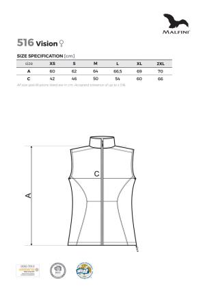 Veľkostná tabuľka Malfini Vision 516