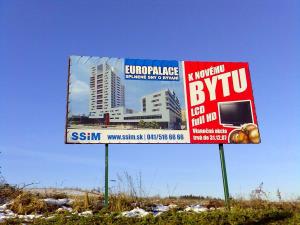 Billboardová kampaň pre developera Europalace