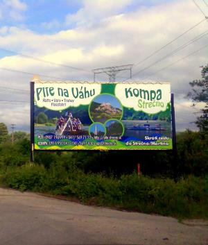 PVC billboardy Plte na Váhu a Kompa Strečno