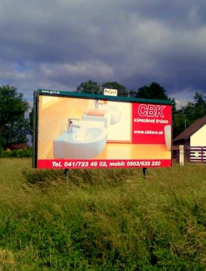 Imidžový billboard na kúpeľové štúdio pre CBK