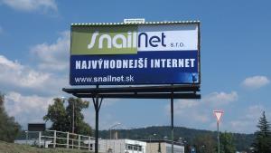 Tlač a grafika na billboard SnailNet Sliač